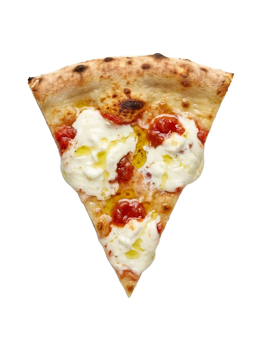 Burrata slice, whole burrata and cherry tomatoes